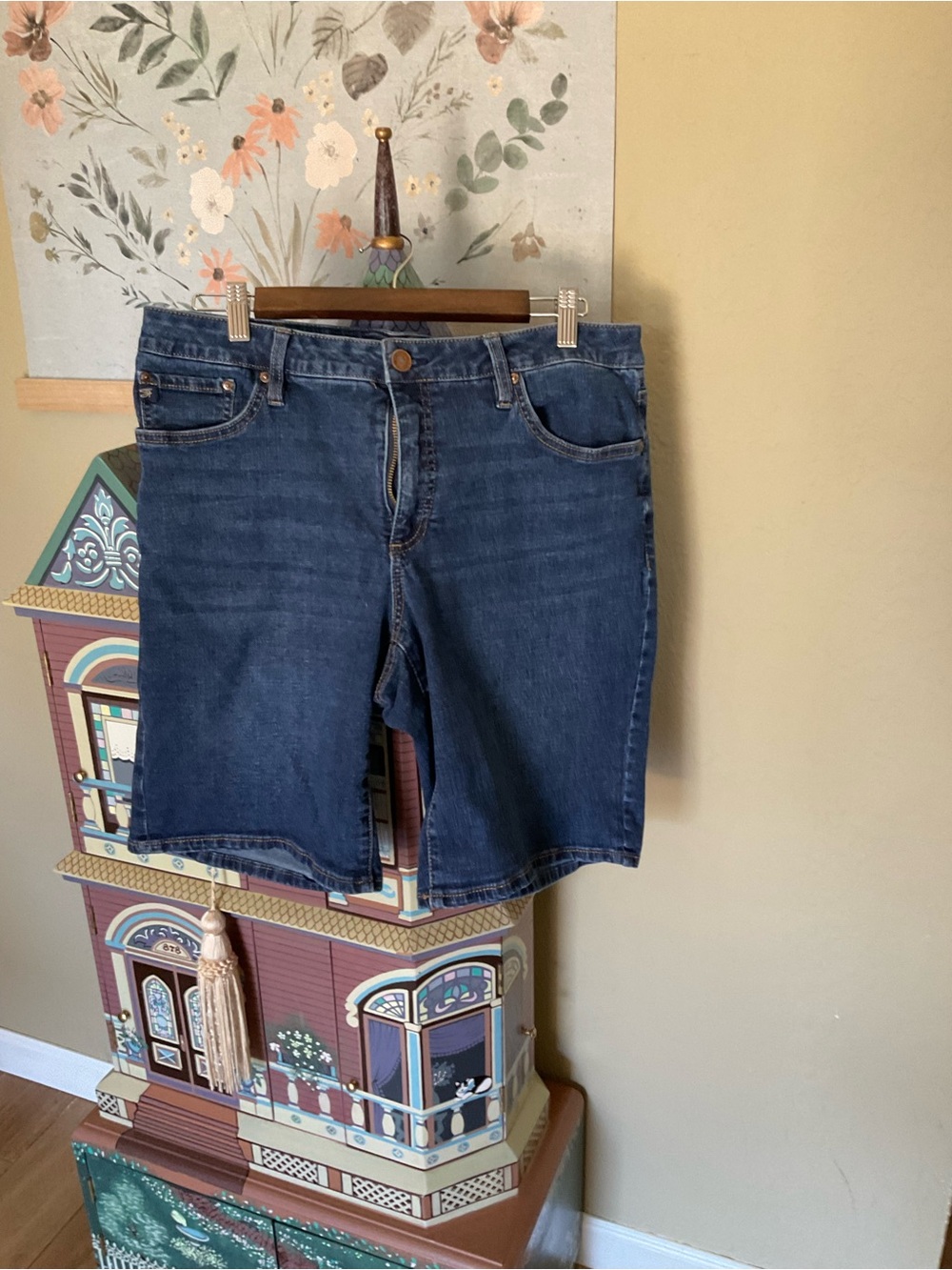 Seven7 Blue Denim Jean Shorts